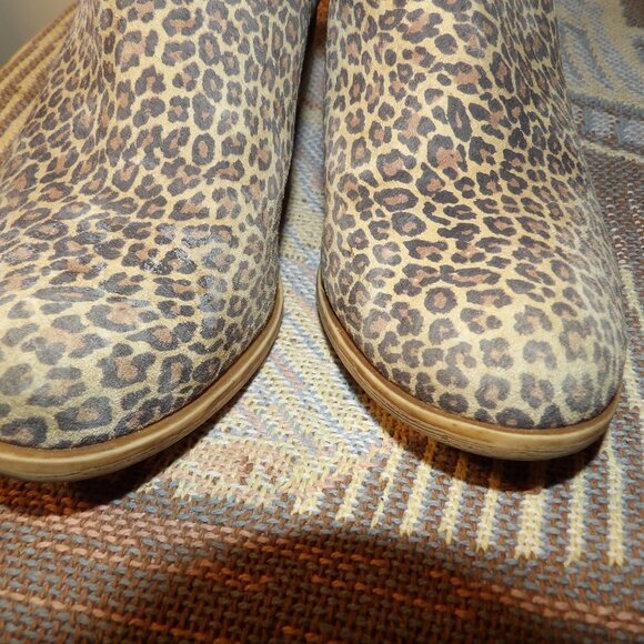 Lucky Brand Basel Animal Print Ankle Booties Sz 6M/36 - Picture 5 of 9